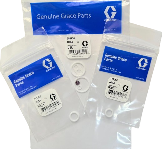 Graco 288136 Fluid Seal Repair Kit for G40 Air-Assisted Spray Guns – Part #288136